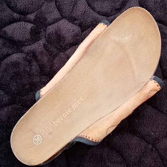 Bernie Mev Woven Double Strap Velcro Cork Sandal - Picture 16 of 16